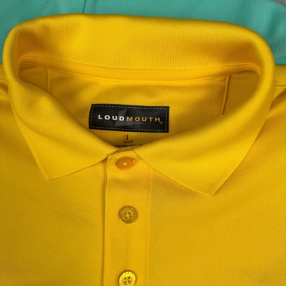 LOT OF 3 Loudmouth Polo Shirts Mens L Short Sleeve Golf Athletic Preppy Casual - Picture 11 of 16